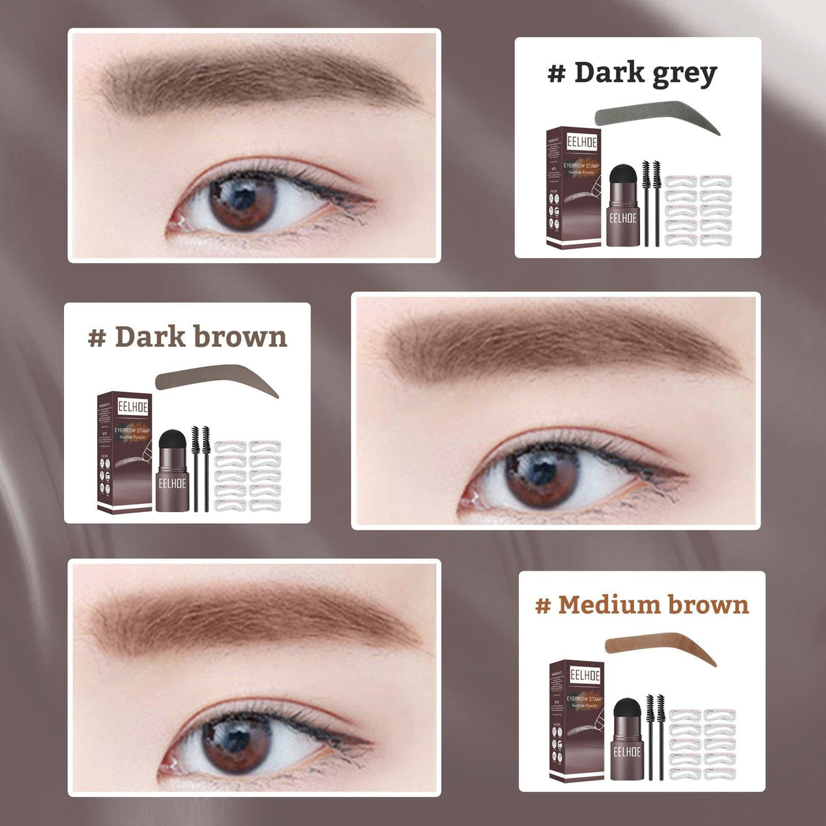Brow Print Mold, Waterproof Eyebrow Filling Kit, Natural Thickening, Easy Makeup ,20g