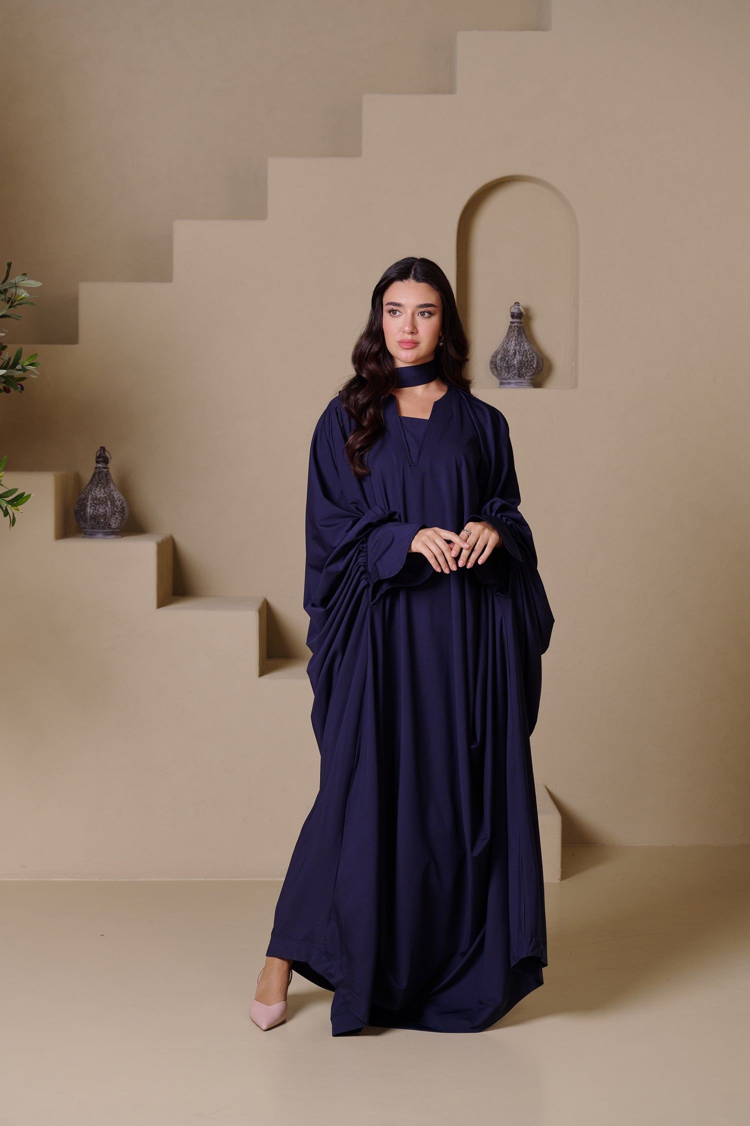 AMARA Kaftan - Navy Blue