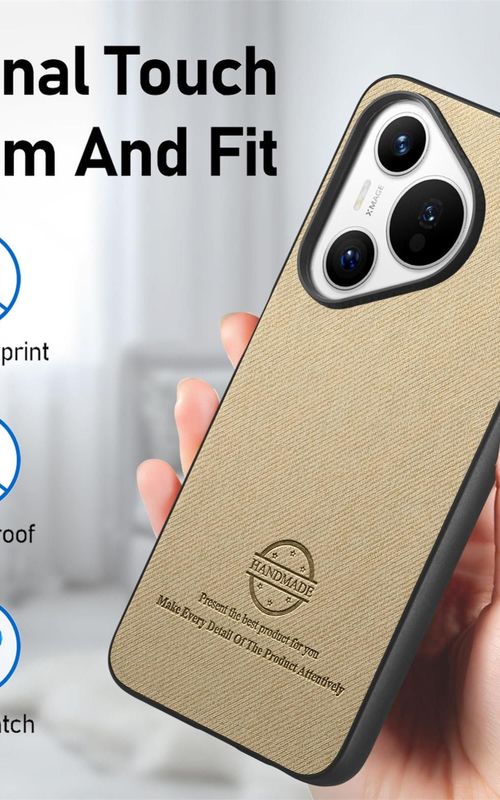 Twill Fabric Leather Phone Case For Huawei Pura 70 Pro+
