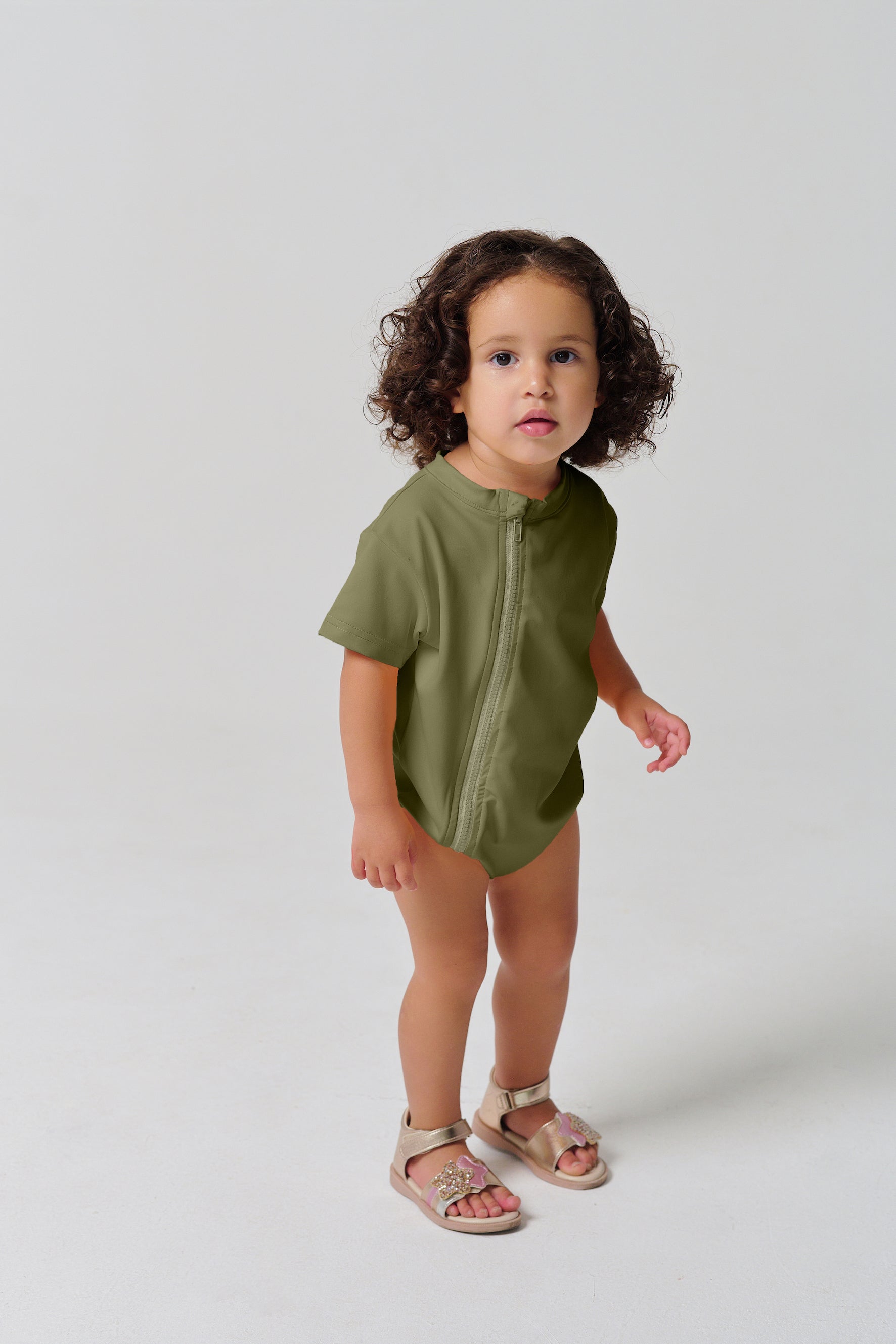 MULU Classic Unisex Baby Romper - Green