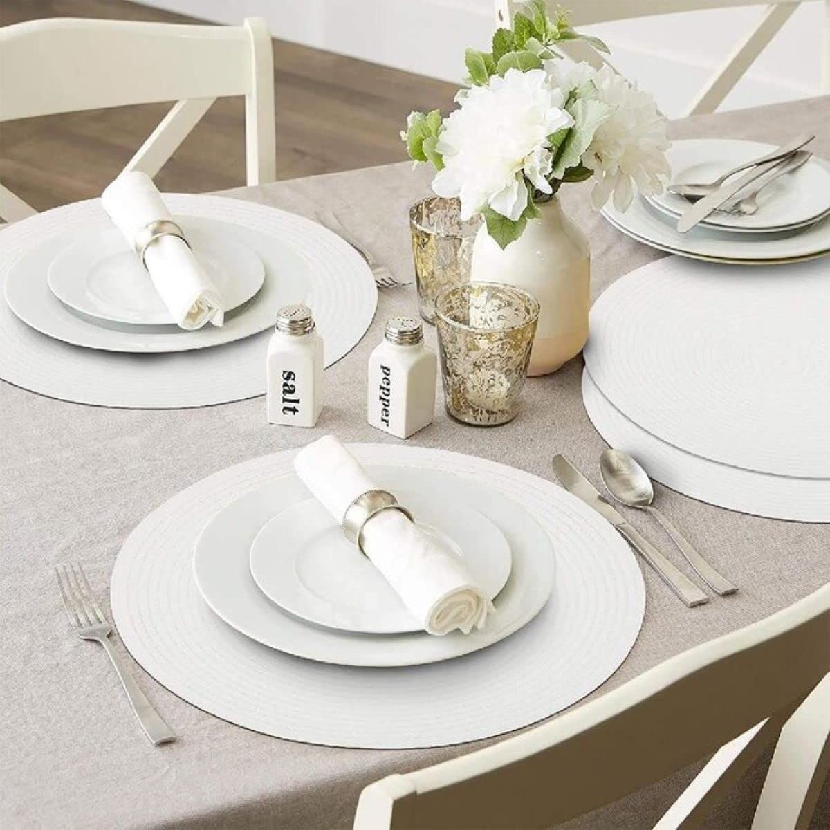 AIESY® 4 pcs Beautiful Heat Resistant Placemats for Party