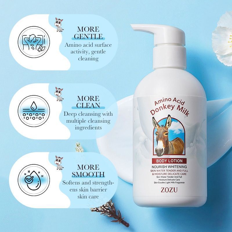 Donkey Milk Body Lotion 256g -Moisturizing, Refreshing & Hydrating Skin -001-ZOZU62388