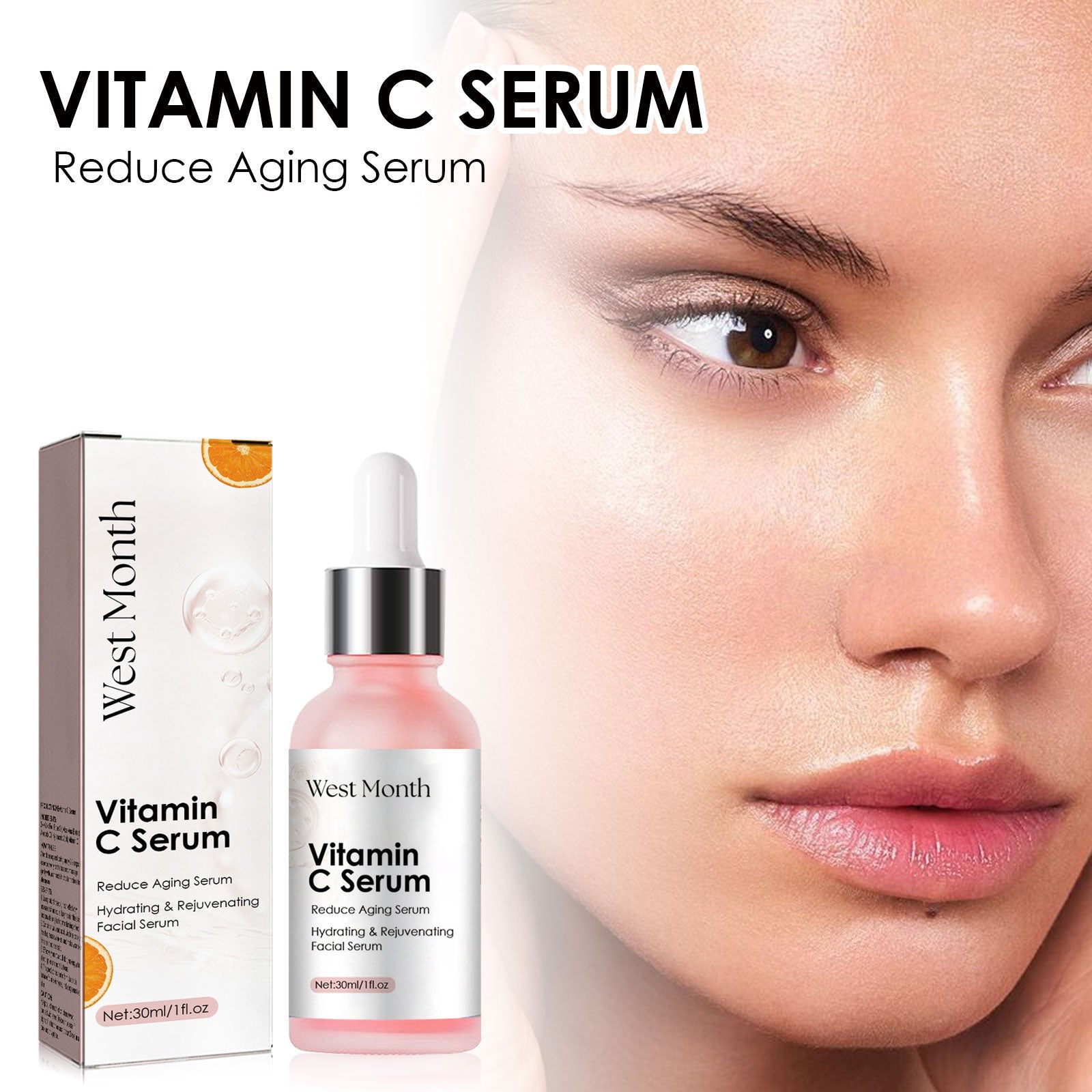 Revitalize Skin with Vitamin C Face Serum, Fade Fine Lines, Hydrate and Brighten ,30ml