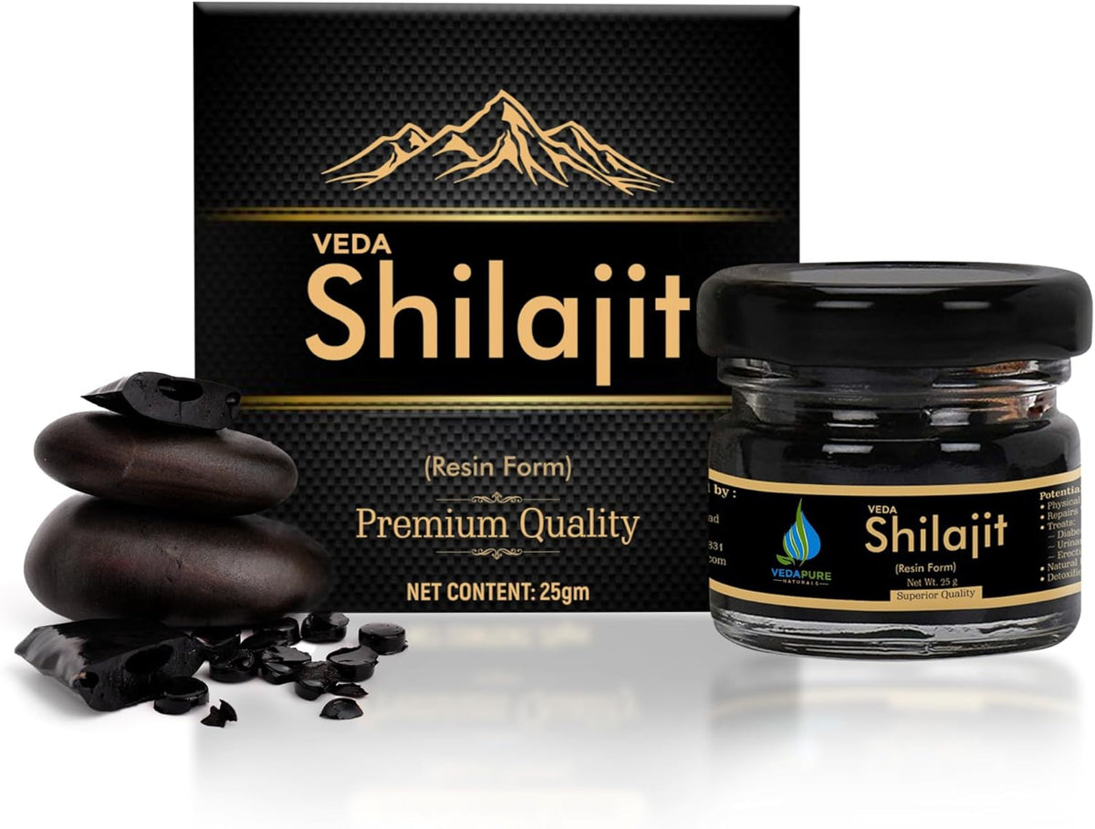 Wow Life Science Pure Himalayan Shilajit Resin | Powered By Ashwagandha - 20 G and Star Spark Delay Spray for men 12 ml Combo