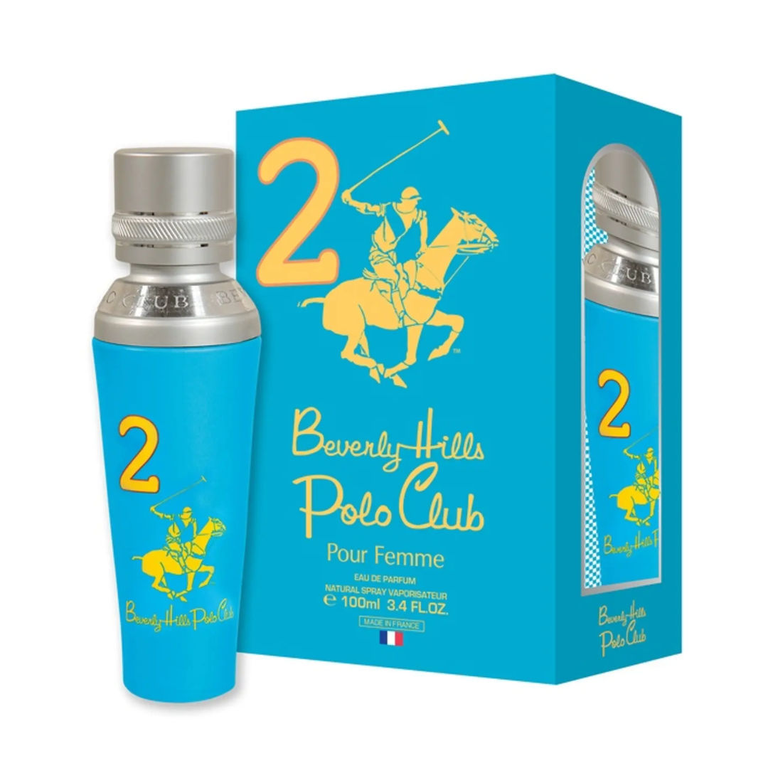 Beverly Hills Polo Club No. 2 Eau de Parfum for Women, 100ml - Makasib Offer