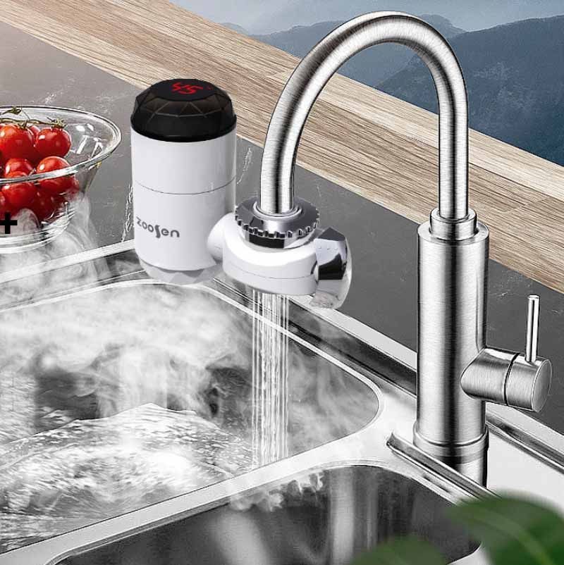 Instant Hot Water Faucet, Style:White White