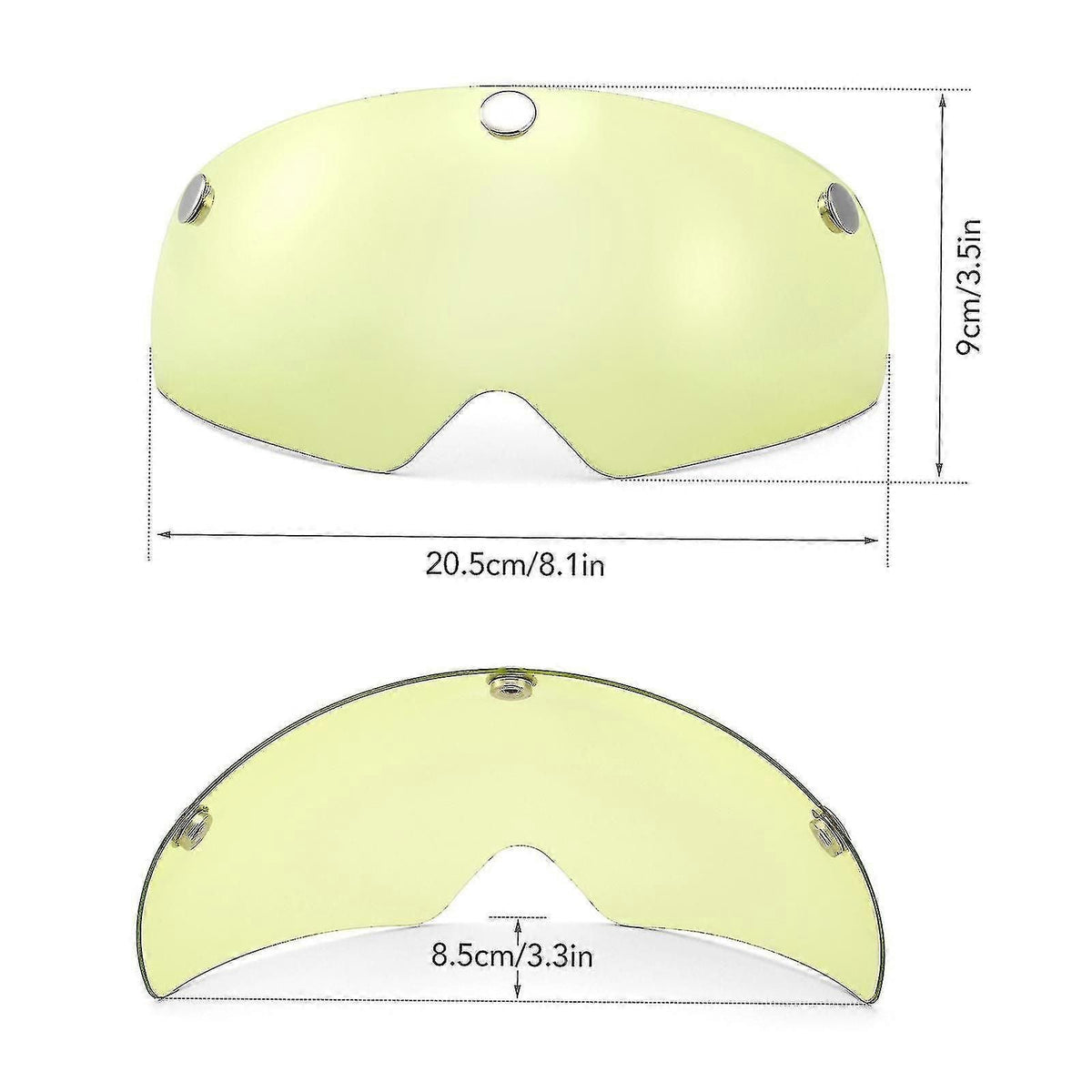 3pcs Detachable Magnetic Visor For Bike Helmet Uv Guard For Men Women