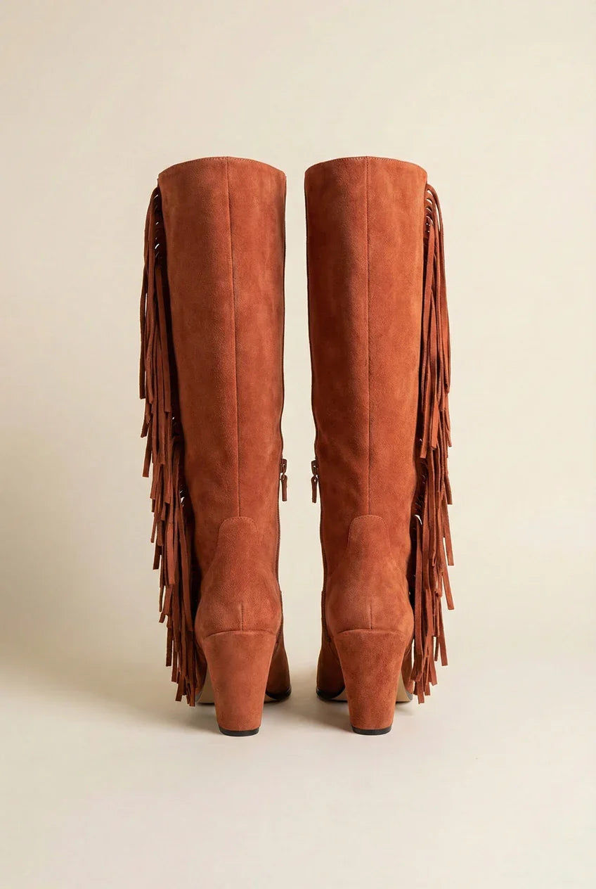 Stuart Weitzman Kenley Fringe Boots