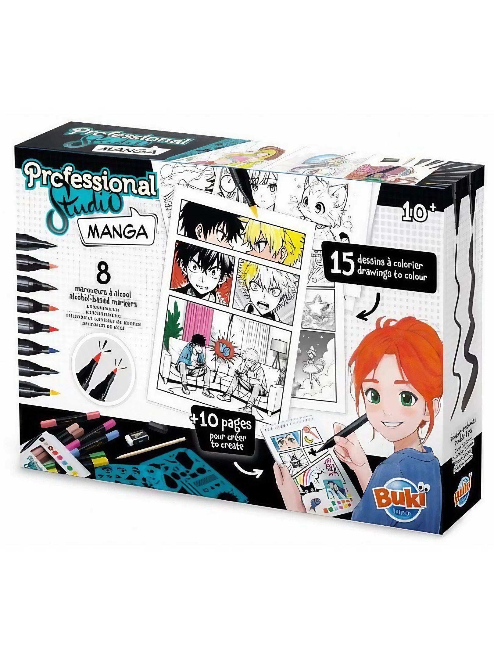 Buki France Professional Studio Manga Art Set, 25 Pages, Paperback, 10+ Years
