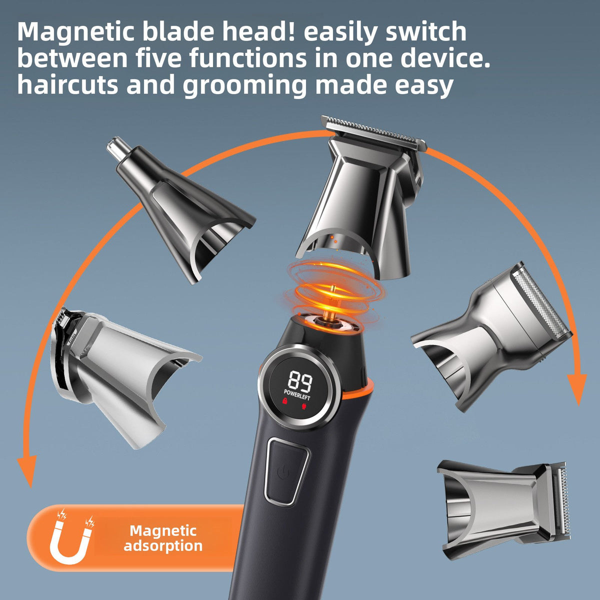 6-in-1 Hair Clipper Trimmer Kit