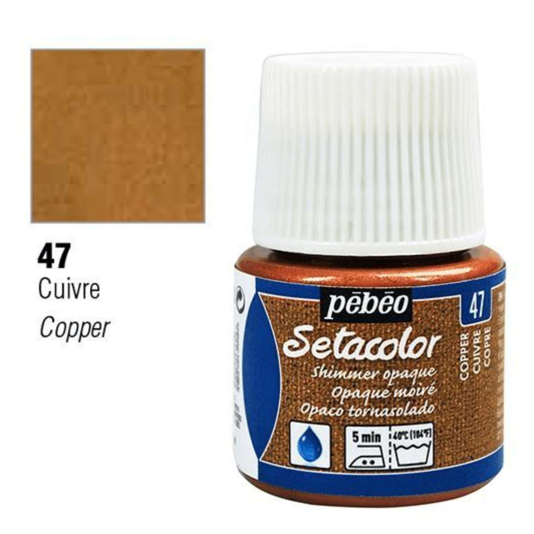 Pebeo Setacolor Opaque Shimmer, 45 ml