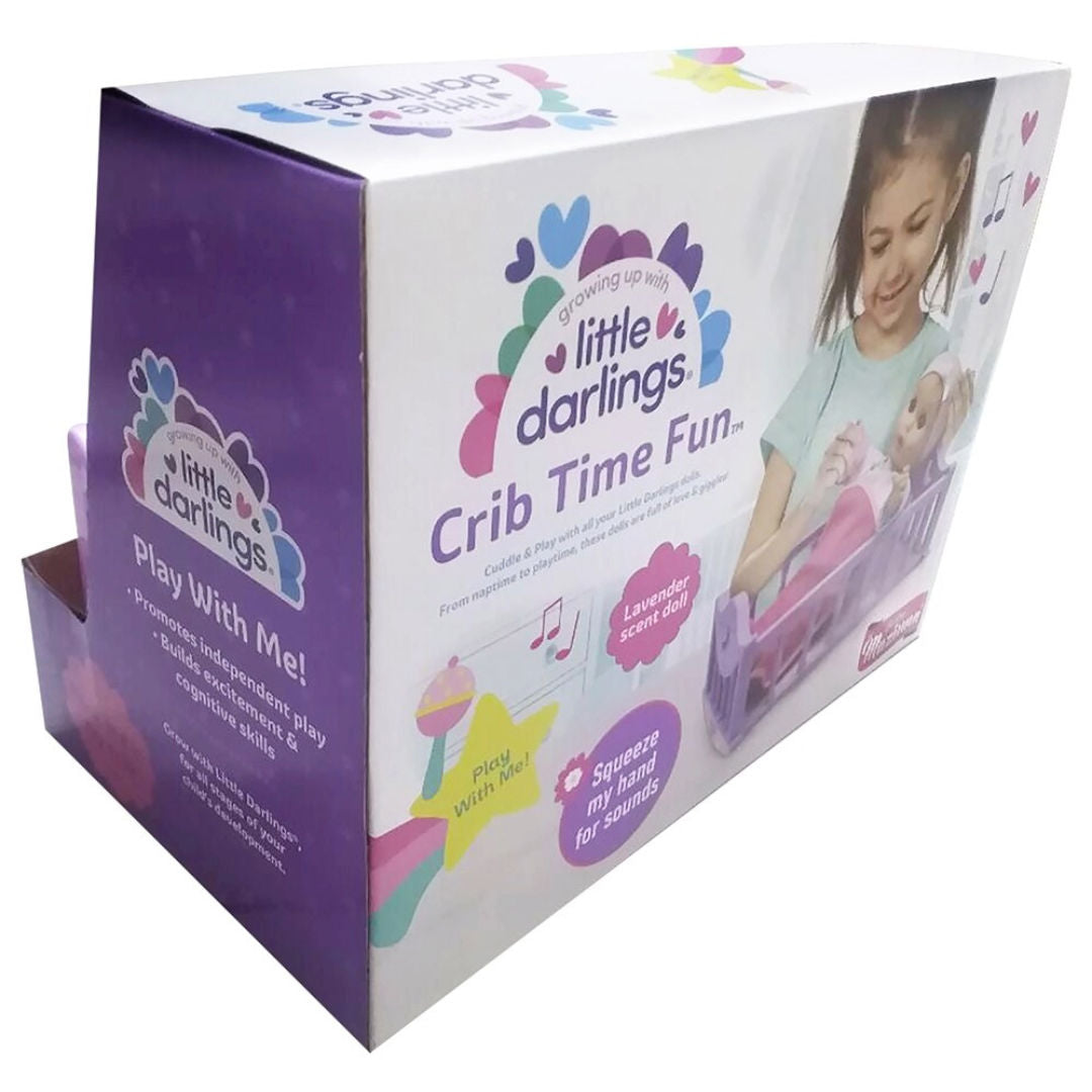 Baby Maziuna Little Darlings Doll in Crib, 2+ Years