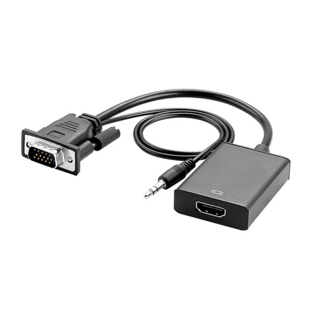 EPICARMA VGA to HDMI Adapter, Full HD Video & Audio Converter, Black