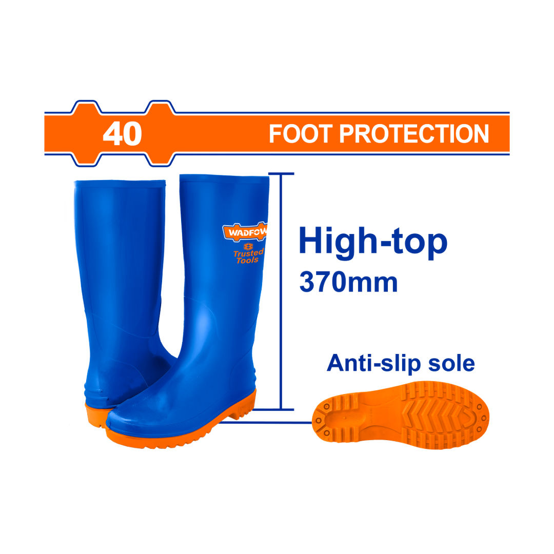 WADFOW Rain Boots, 100% Virgin PVC, Oil, Acid, Alkali Resistance