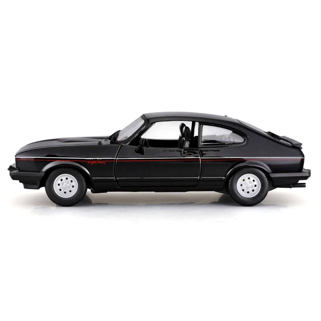 Bburago 1982 Ford Capri,  Die-Cast Car, 1:24, Black