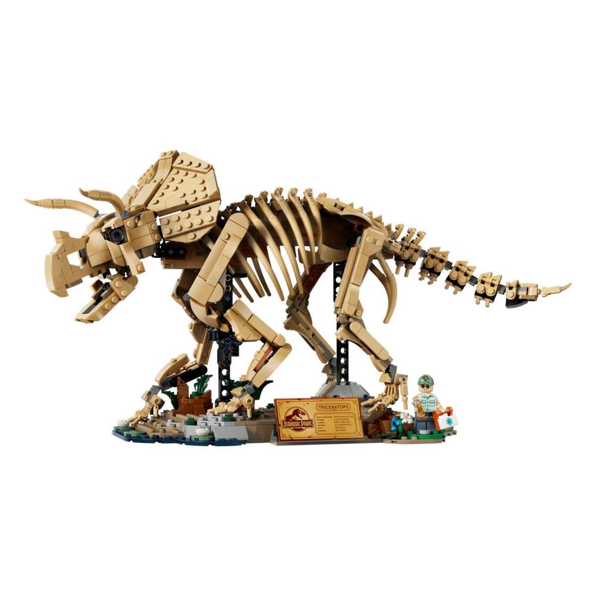 LEGO 77985 Jurassic World Dinosaur Fossils Triceratops Building Toy Set, 1154 Pieces for Adults 18 Years and Above