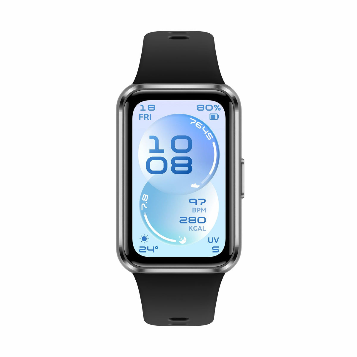 HUAWEI Band 11 Smart Fitness Band, Aluminium Alloy Case with Fluoroelastomer Strap
