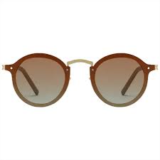 Porodo Riviera Round Frame Sunglasses-Gold