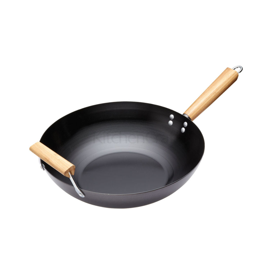 Kitchen Craft Non Stick Wok Pan, Carbon Steel