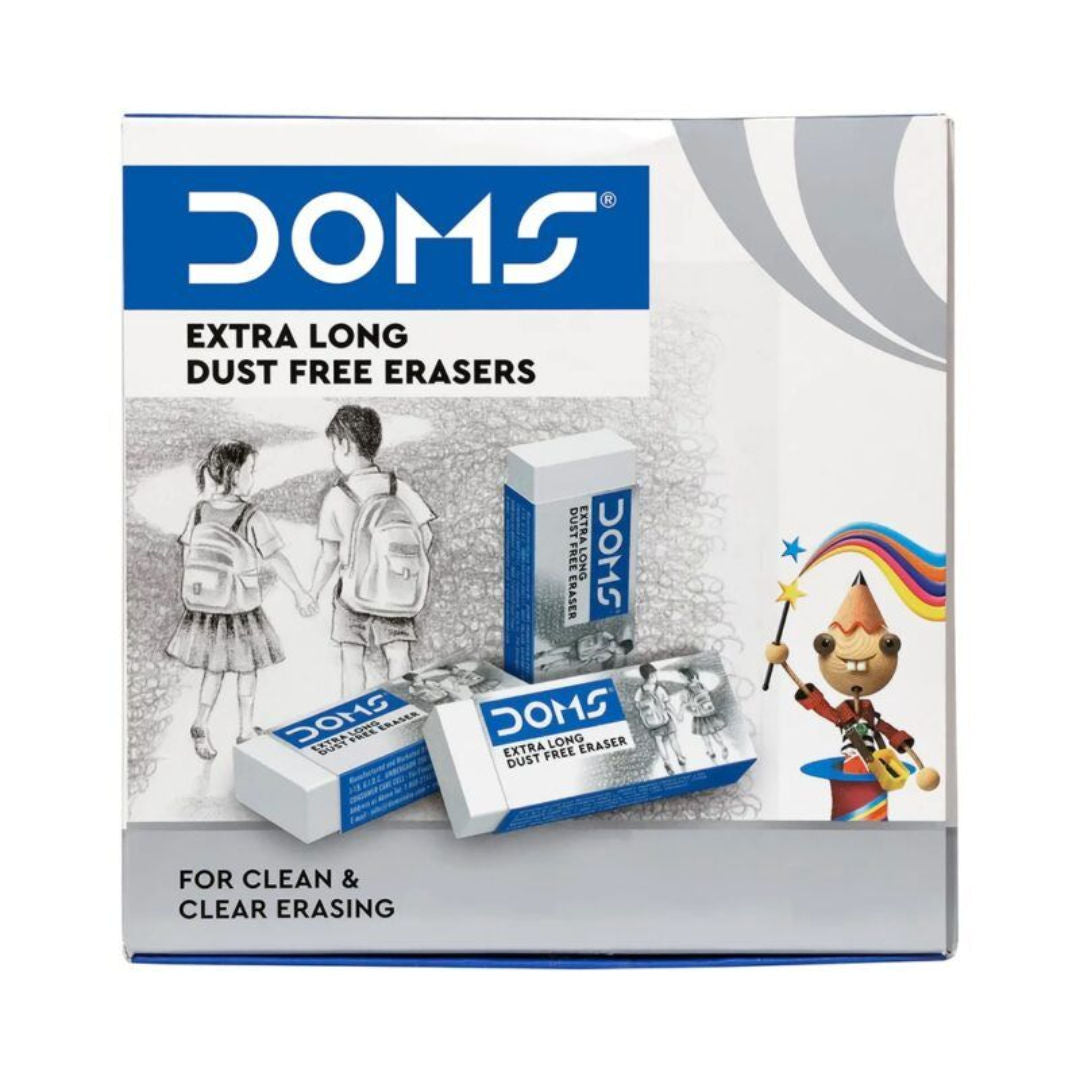 DOMS Dust Free Xl White Eraser Jar, 25 Pieces