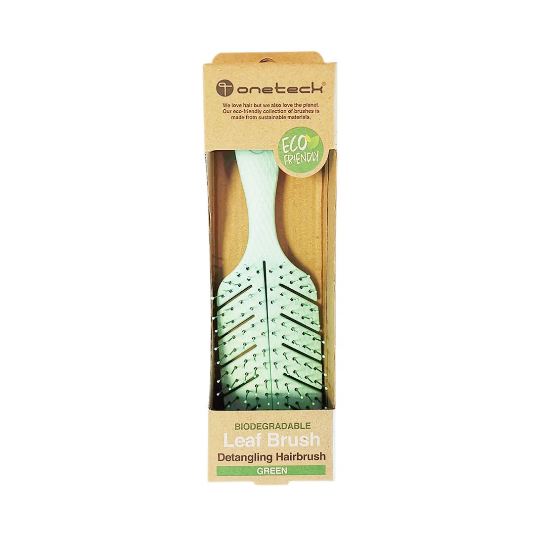 onetech Biodegradable Leaf Detangling Hair Brush