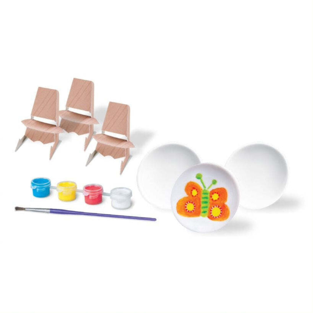 4M Little Crafts Kits Mini Plates Painting Kit, 5+ Years