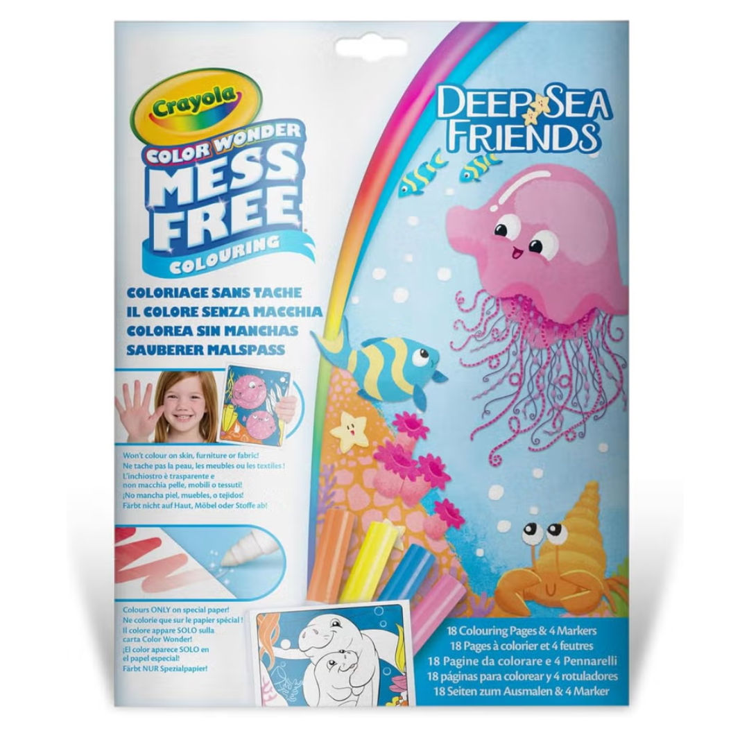 Crayola Deep Sea Friends Color Wonder Mess Free Colouring Set