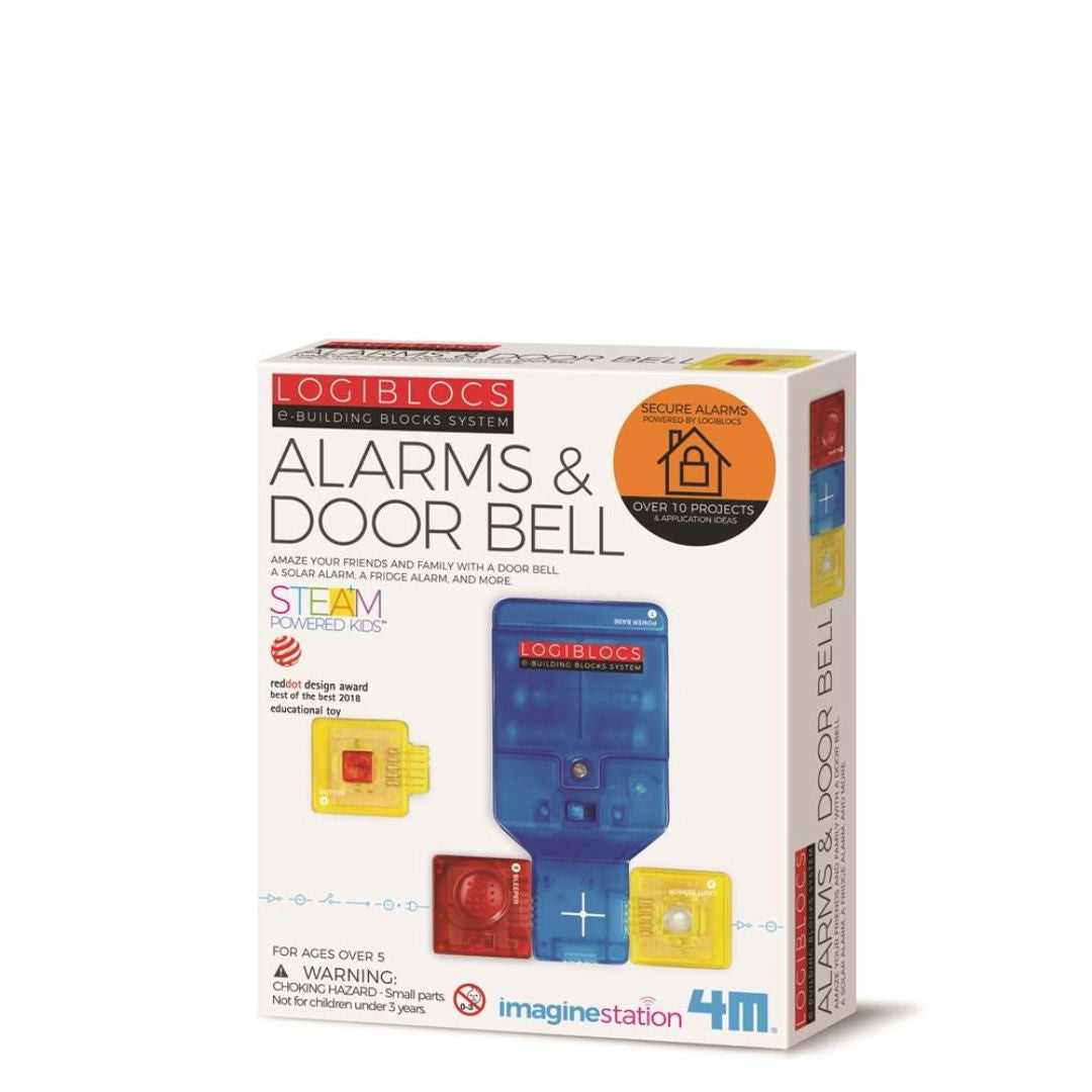 4M Logiblocs Alarms and Door Bell Activity Kit, 10 Projects, 5+ Years