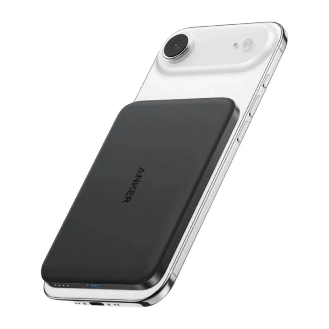 Anker Nano 5000mAh Slim MagGo Power Bank, Qi2 15W Magnetic Wireless Charging, 20W USB-C