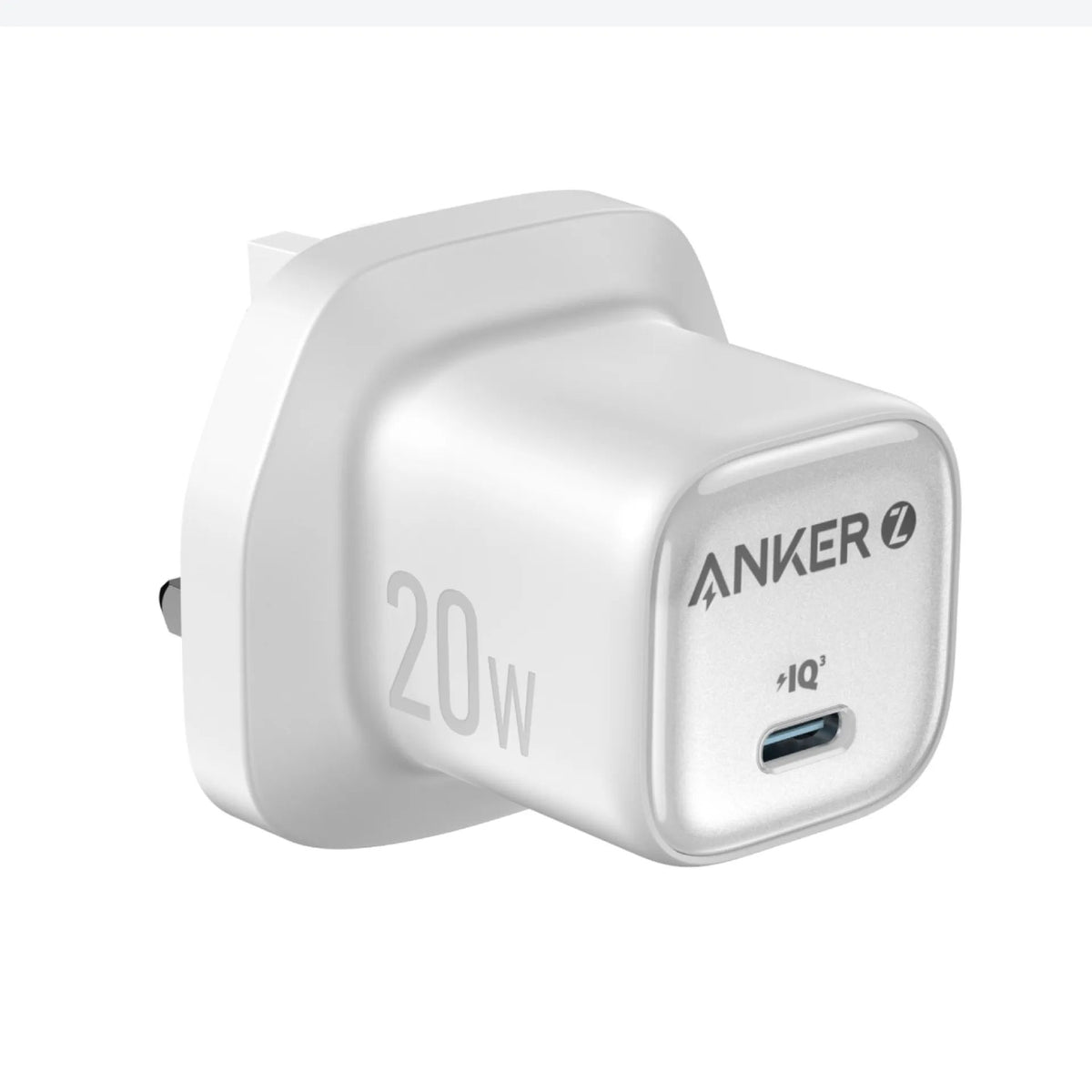 Anker USB-C Fast Charger Compact PD Wall Charger with GaN Technology, White