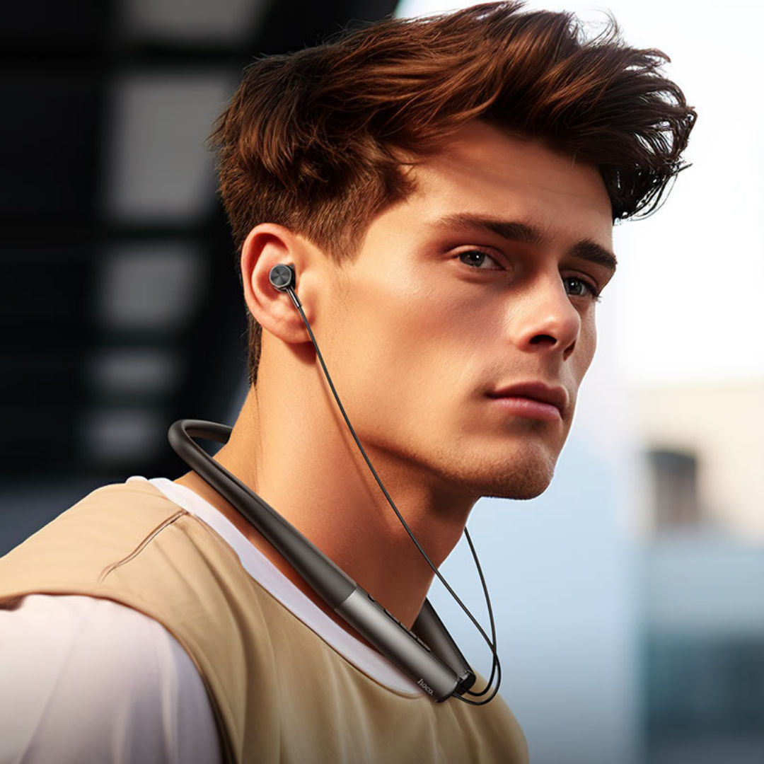 Hoco ES71 Platinum Neck-Mounted BT Earphone, Black