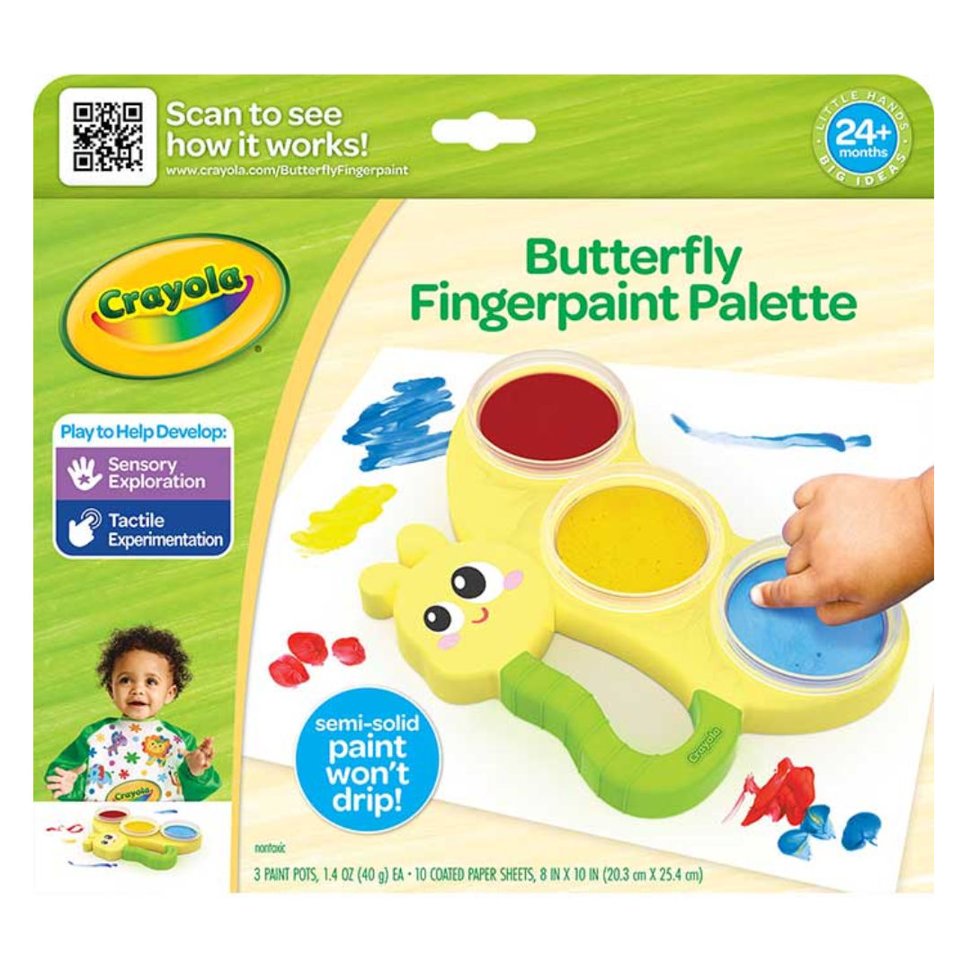 Crayola Butterfly Fingerpaint Palette, 120gm