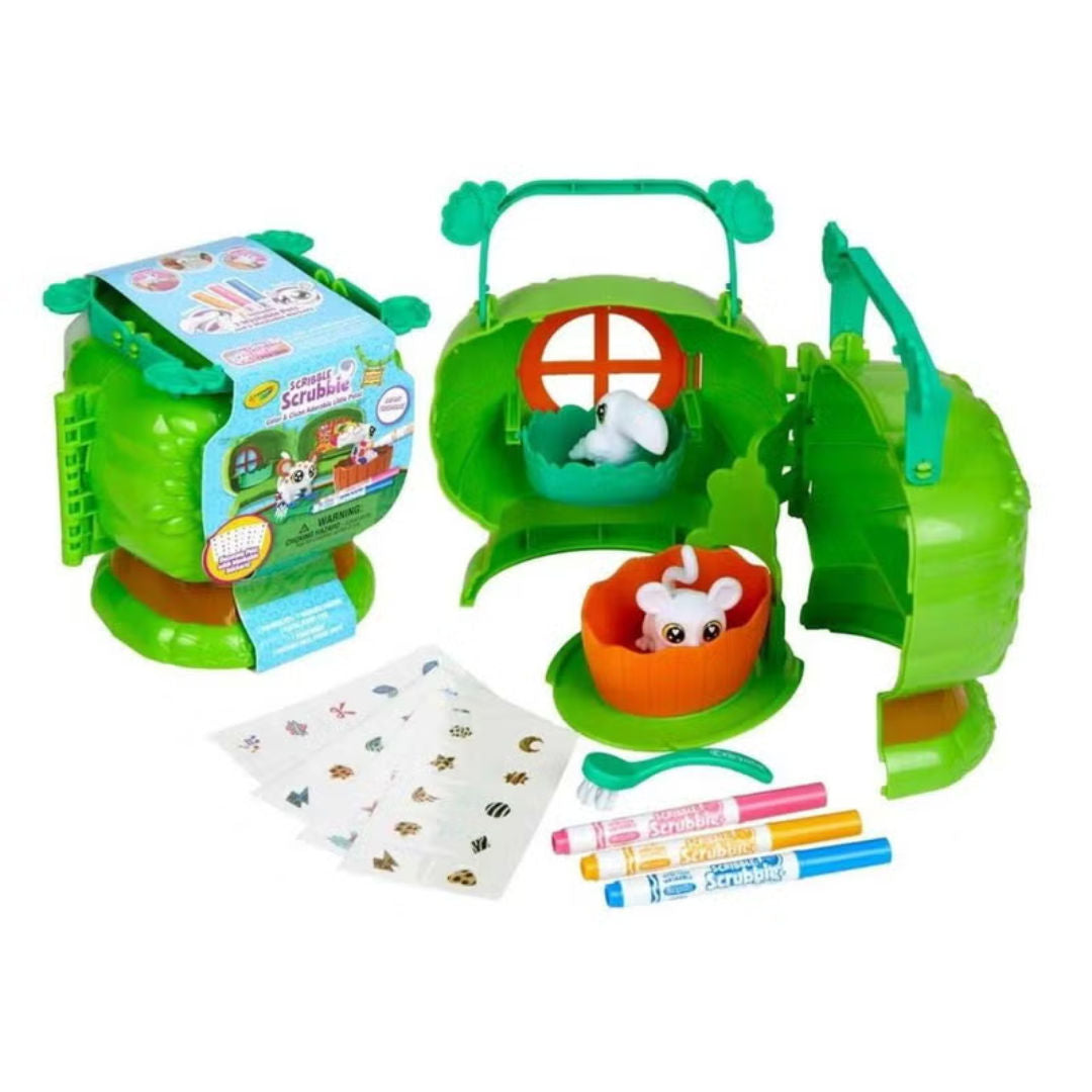 Crayola Scribble Scrubbie Safari Treehouse Paint Kit