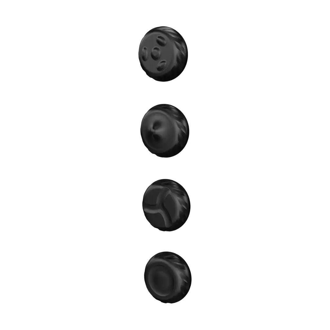 Porodo Lifestyle 4-Head Rotating Muscle Relief Massager, Black