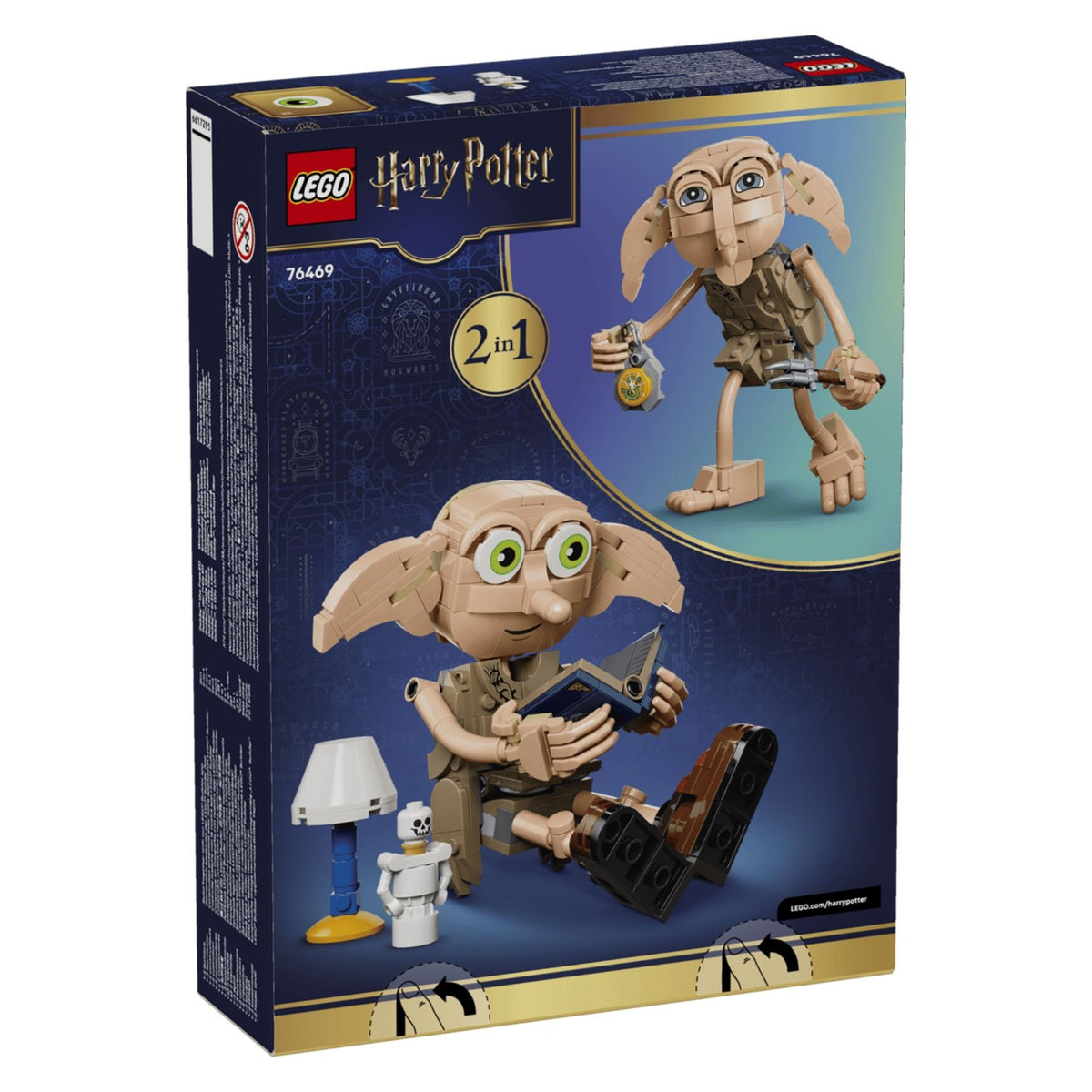 LEGO Harry Potter 76469 Dobby the Free Elf Building Toy Set, 379 Pieces for Girls and Boys Ages 8 Years and Above