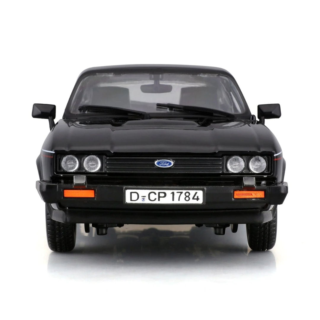 Bburago 1982 Ford Capri,  Die-Cast Car, 1:24, Black