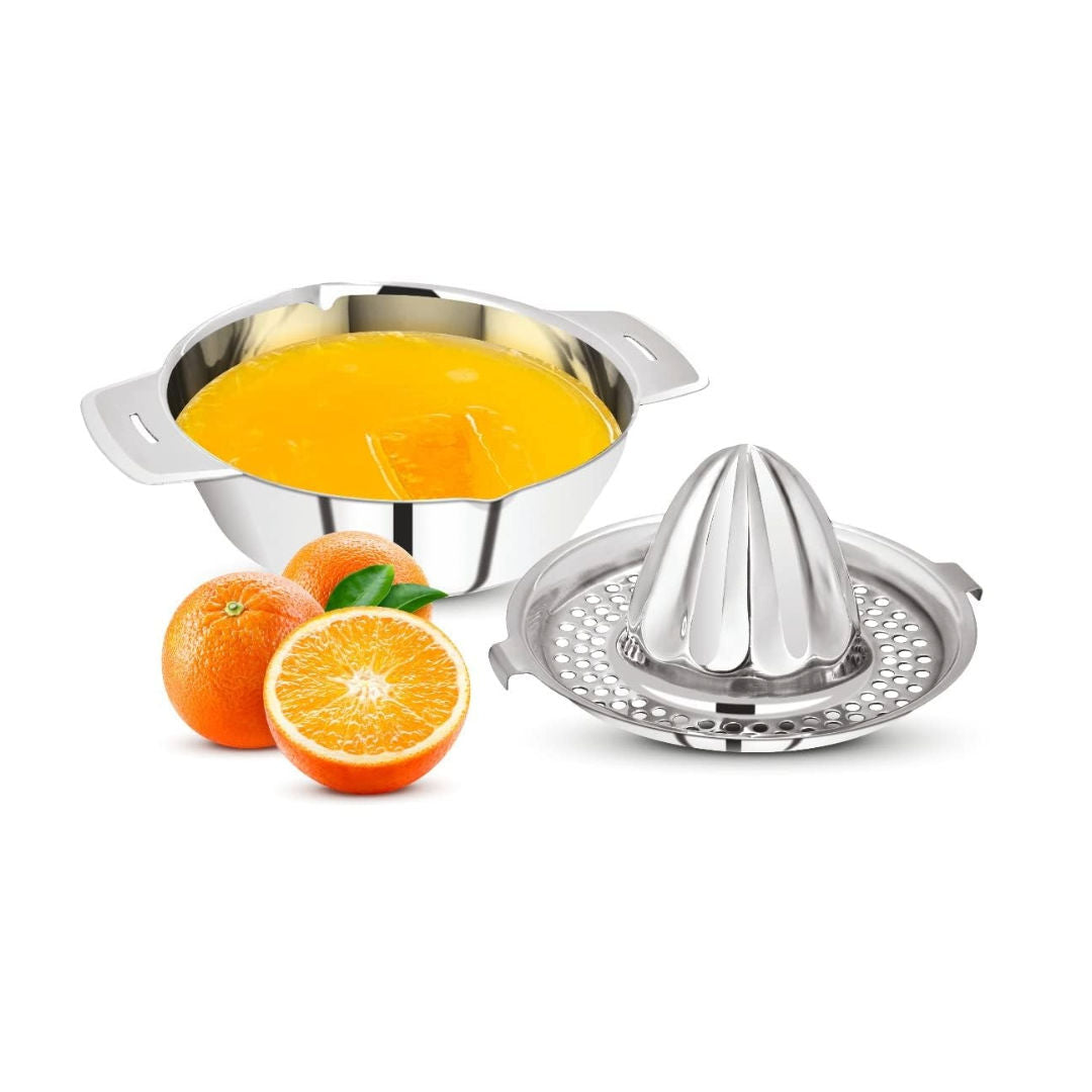 RSC Orange Juicer Stainless Steel Heavy Duty Manual Citrus Juicer with Fine Mesh Strainer, P18-680