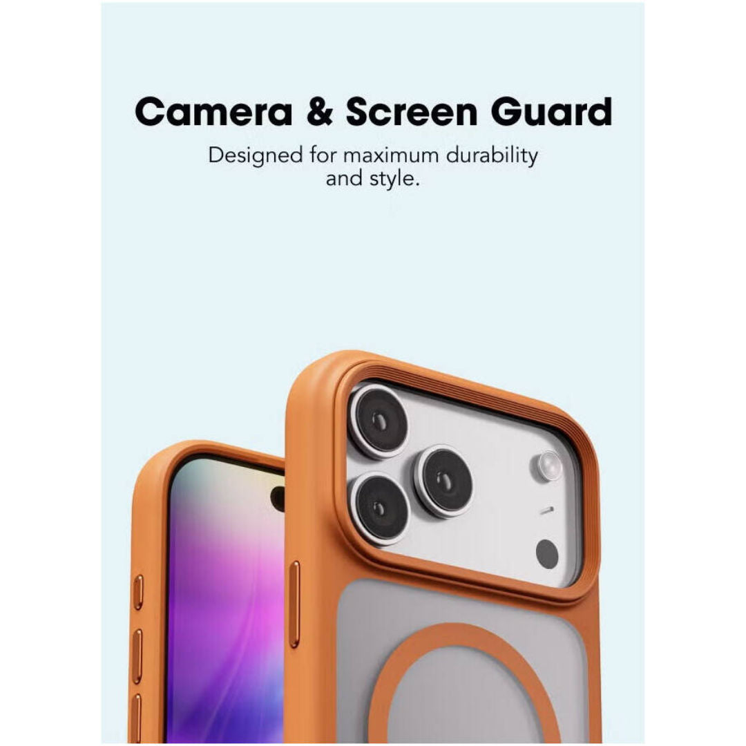 Blupebble Helion Case MagSafe For iPhone 17 Pro, Protective Cover, Orange