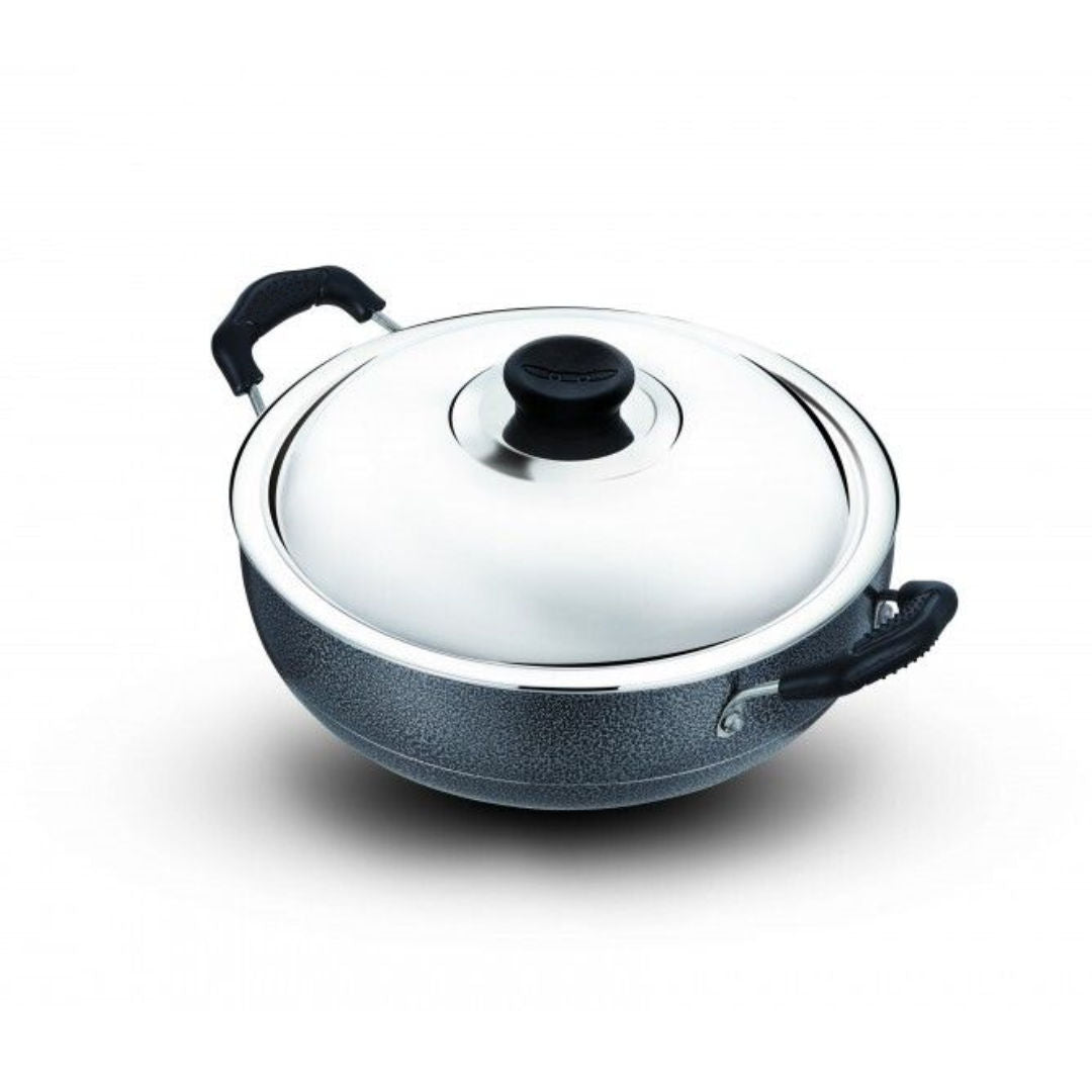 Anjali Stainless Steel Kadai With Lid