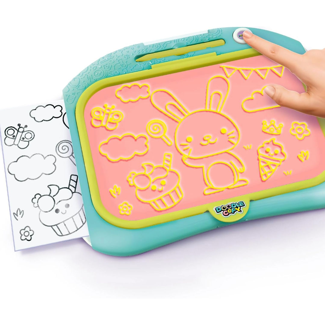 Canal Toys Doodle Copy Printable Drawing Board Set, (57 Pieces)