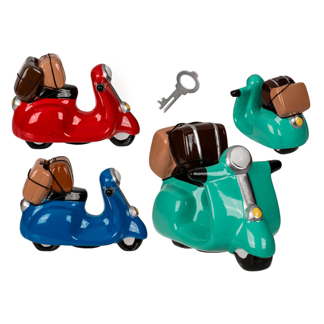 The Blue Ceramic Money Bank Motor Scooter, 144281