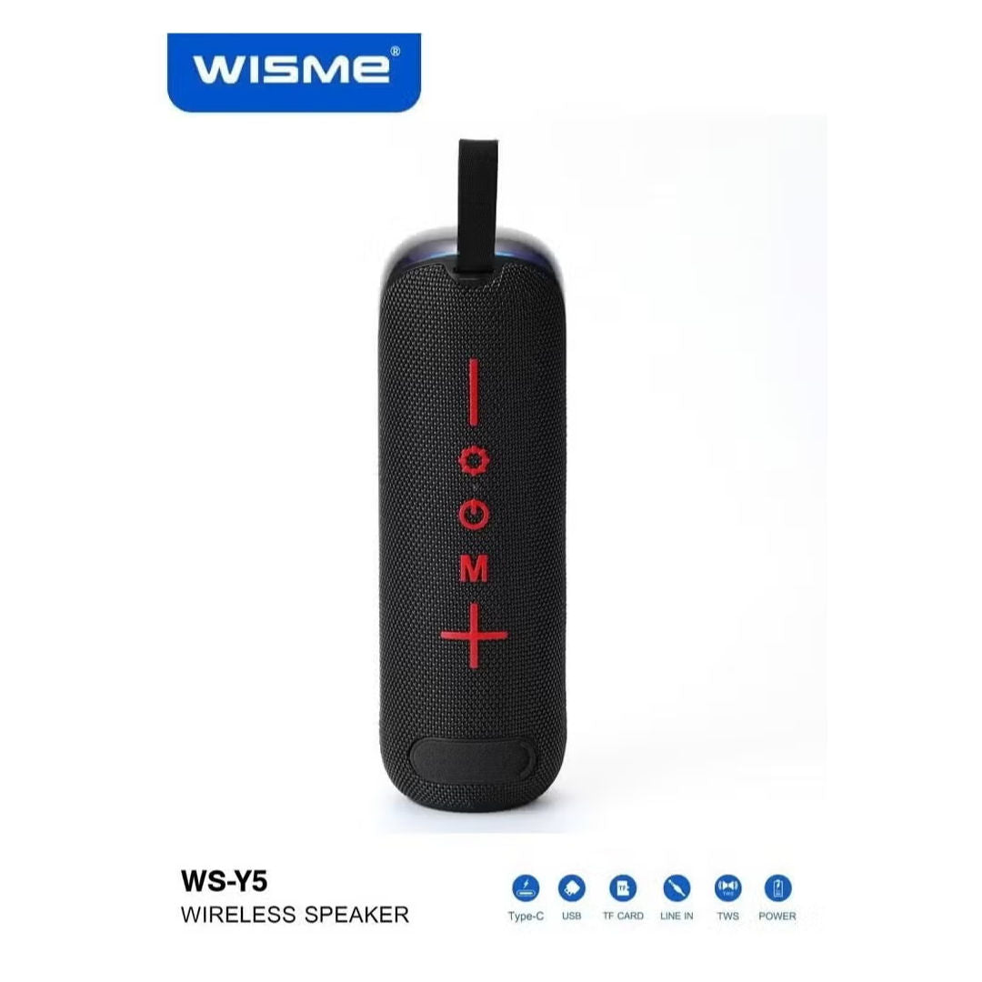 WISME WS-Y5 Portable Bluetooth Speaker with RGB Lighting