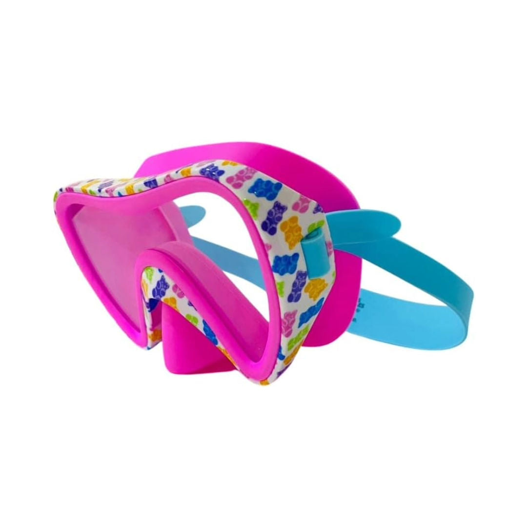 Aqua2ude Gummy Bear Swim Mask and Snorkel Set, Pack of 2, Pink, 3+ Years