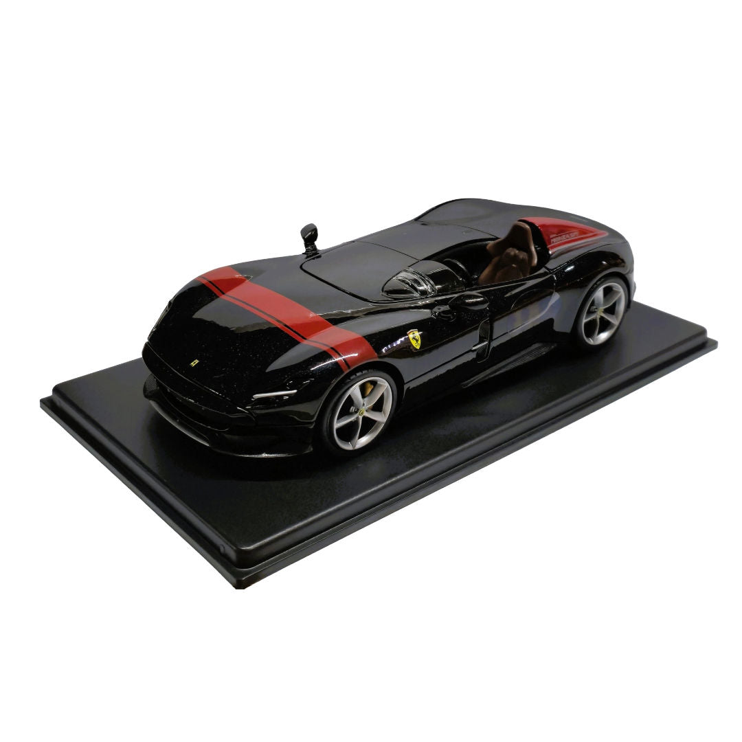 Bburago Ferrari Monza SP1, Ferrari Race & Play, Die-Cast Car, Black/Red, 1:24