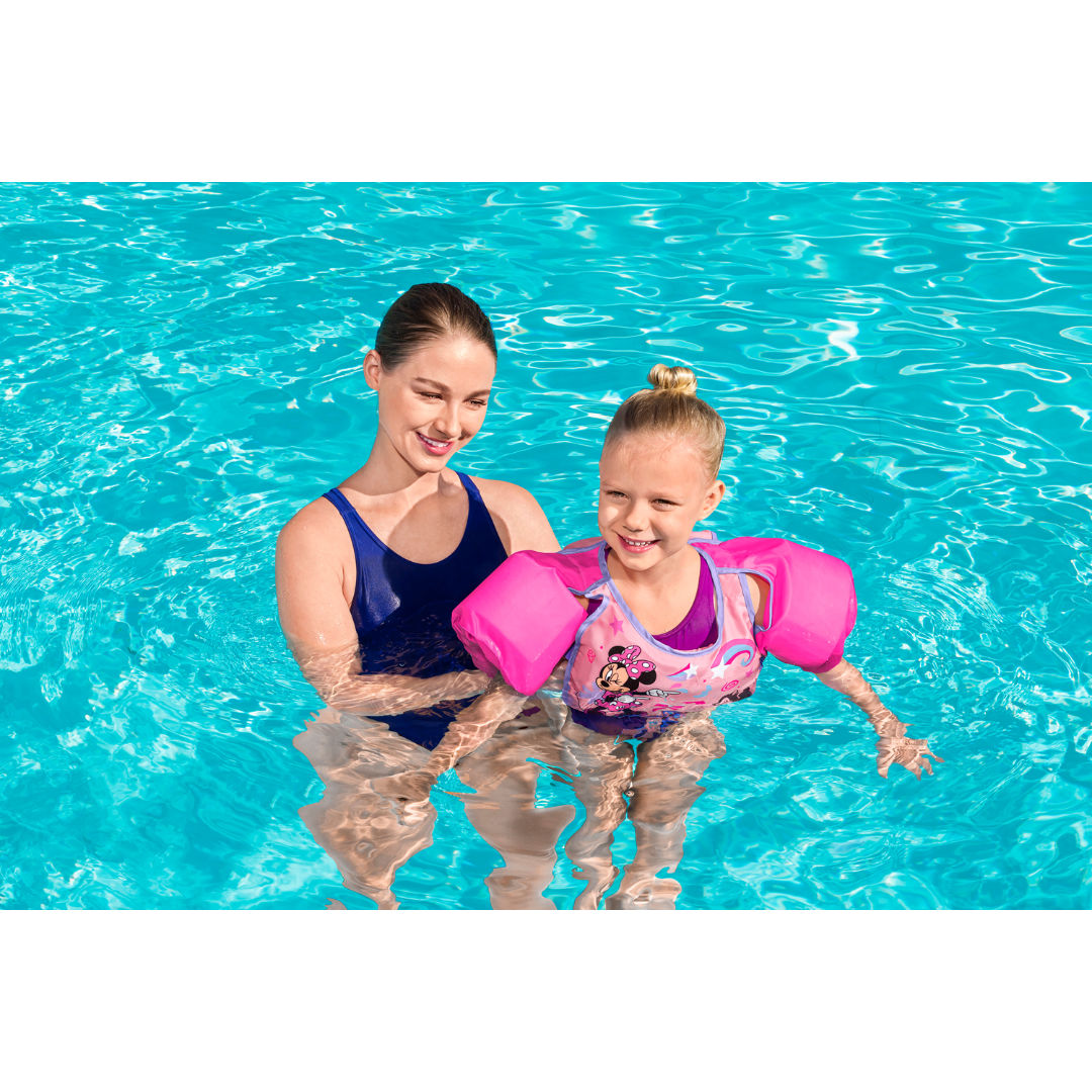 Bestway Swim Safe ABC Disney Junior Minnie Mouse Swim Vest, 3/6 years