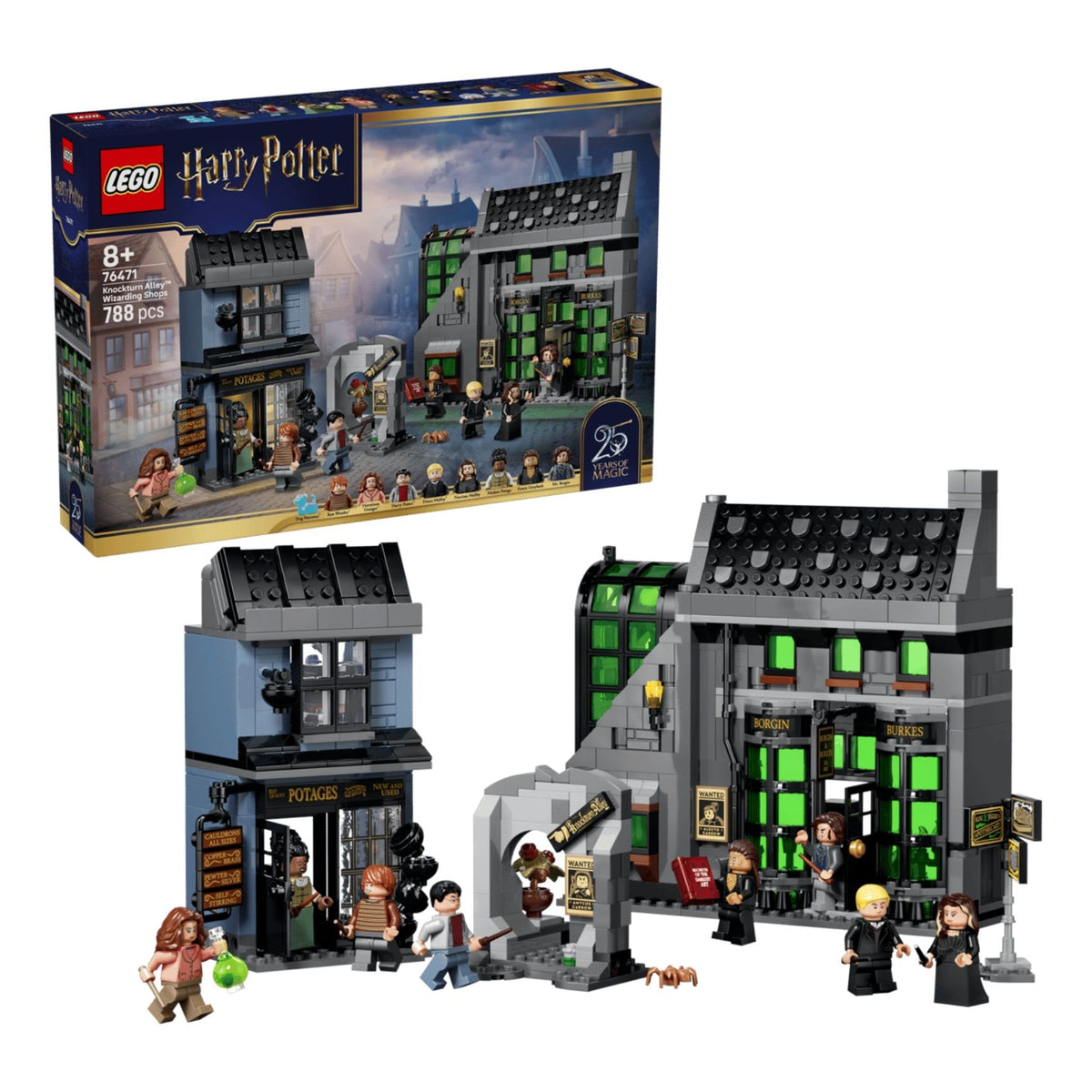 LEGO Harry Potter 76471 Knockturn Alley Wizarding Shops Building Toy Set, 788 Pieces for Girls and Boys Ages 8 Years and Above