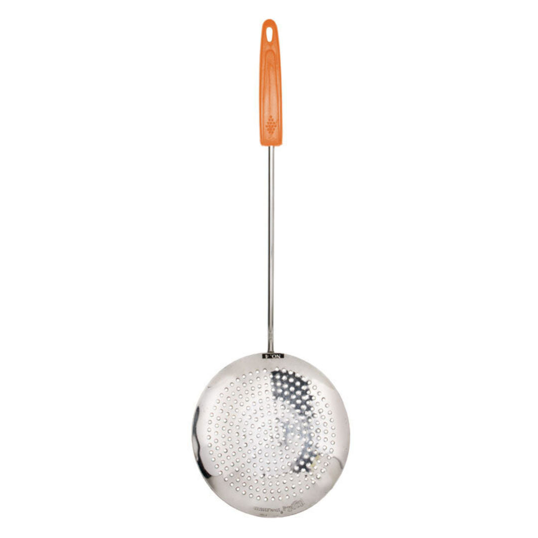ANJALI Stainless Steel Zara/Skimmer With Plastic Handle, 44cm