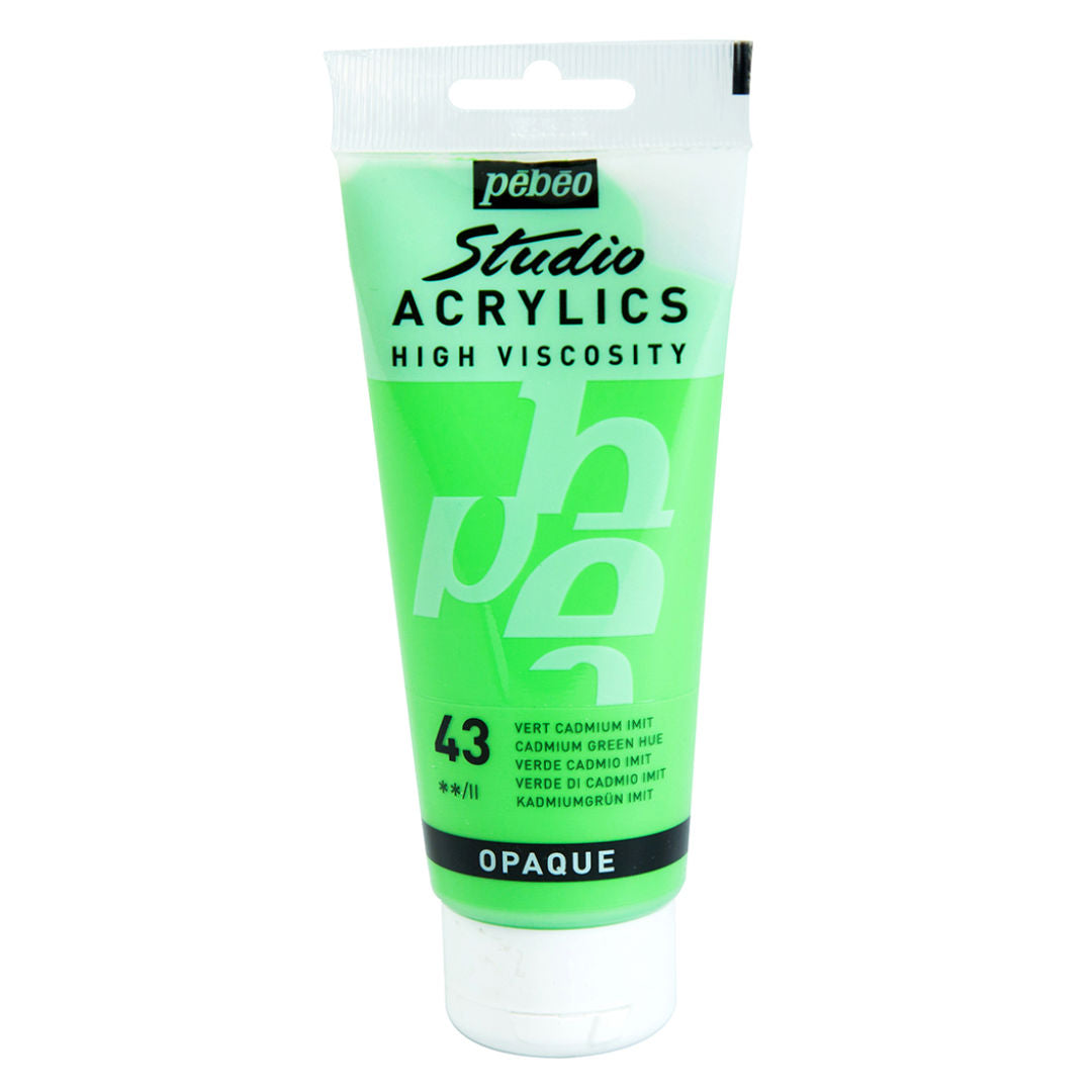 Pebeo Acrylic Paint, Cadmium, 100 ml