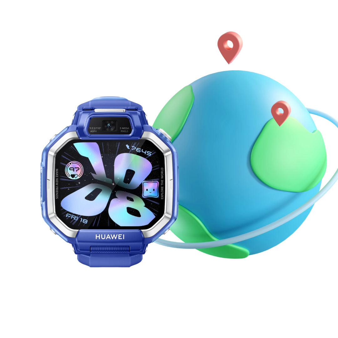 Huawei Watch KIDS X1 Smartwatch - 360° Rotatable Design, GPS Positioning, Video Calling, Dual Cameras, 1.82" AMOLED
