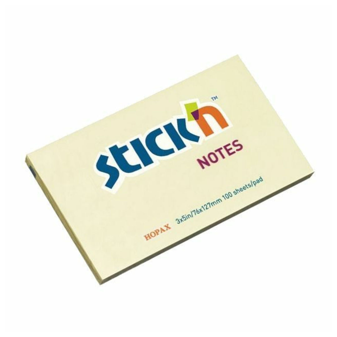 Stick'N Yellow Notes Pad, 100 Sheets
